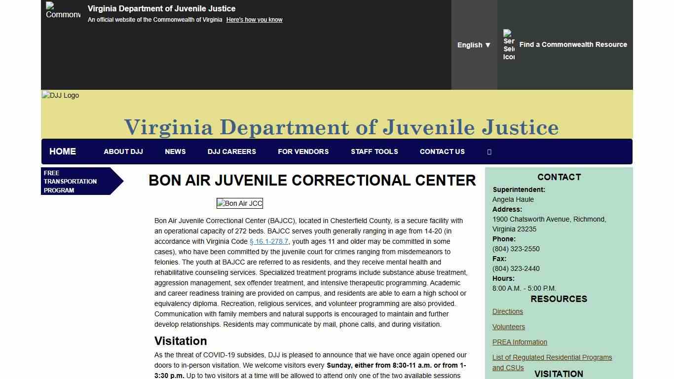 Bon Air Juvenile Correctional Center