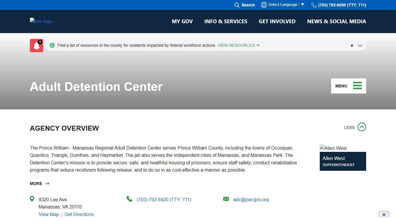 Adult Detention Center